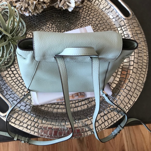 KATE SPADE MEDIUM FLAP PEBBLED LEATHER BACKPACK - Picture 8 of 15